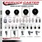 Service Caster 4'' Soft Rubber Swivel 1-3/8'' Expanding Stem Caster Set 2 Total Lock Brakes, 4PK SCC-EXTTL20S414-SRS-2-S-2-138 - alternate 3